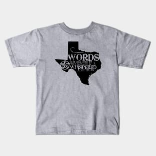 Texas Words Kids T-Shirt